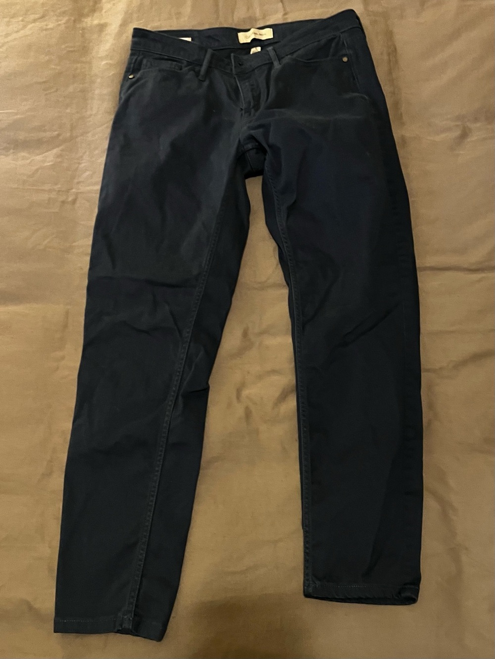 Calvin Klein Jeans Slim Straight Dark Navy Womens Jeans